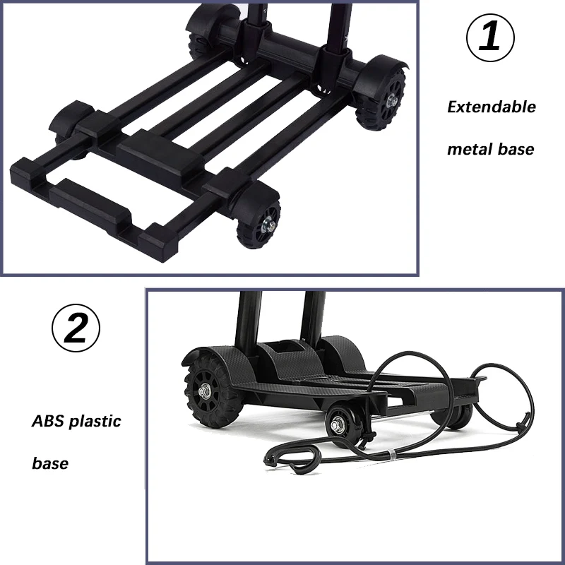 Folding Hand Truck Foldable Dolly Carts for Moving Luggage Carts Collapsible Dolly with Tank Wheels