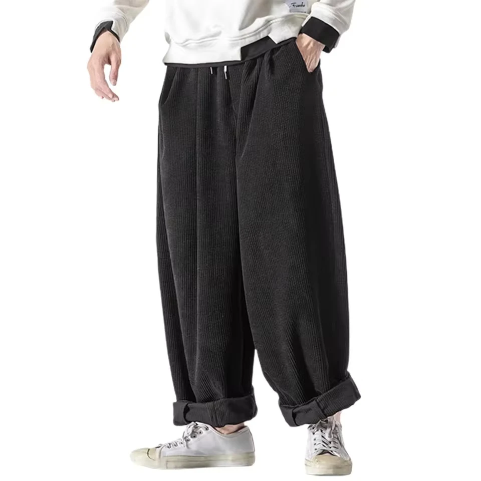

Vintage Corduroy Men'S Harlan Pant Casual Loose Floor Length Trousers Comfortable Streetwear Men'S Tracksuit Pant Trousers