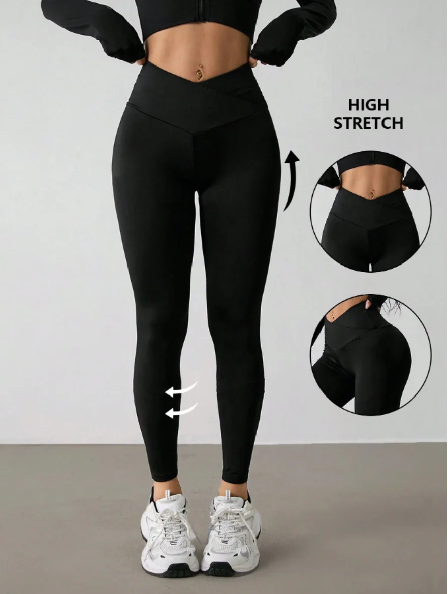 

2026 spring and summer ladies high waist yoga pants feet pants training pants suitable for yoga exercise fitness commuting
