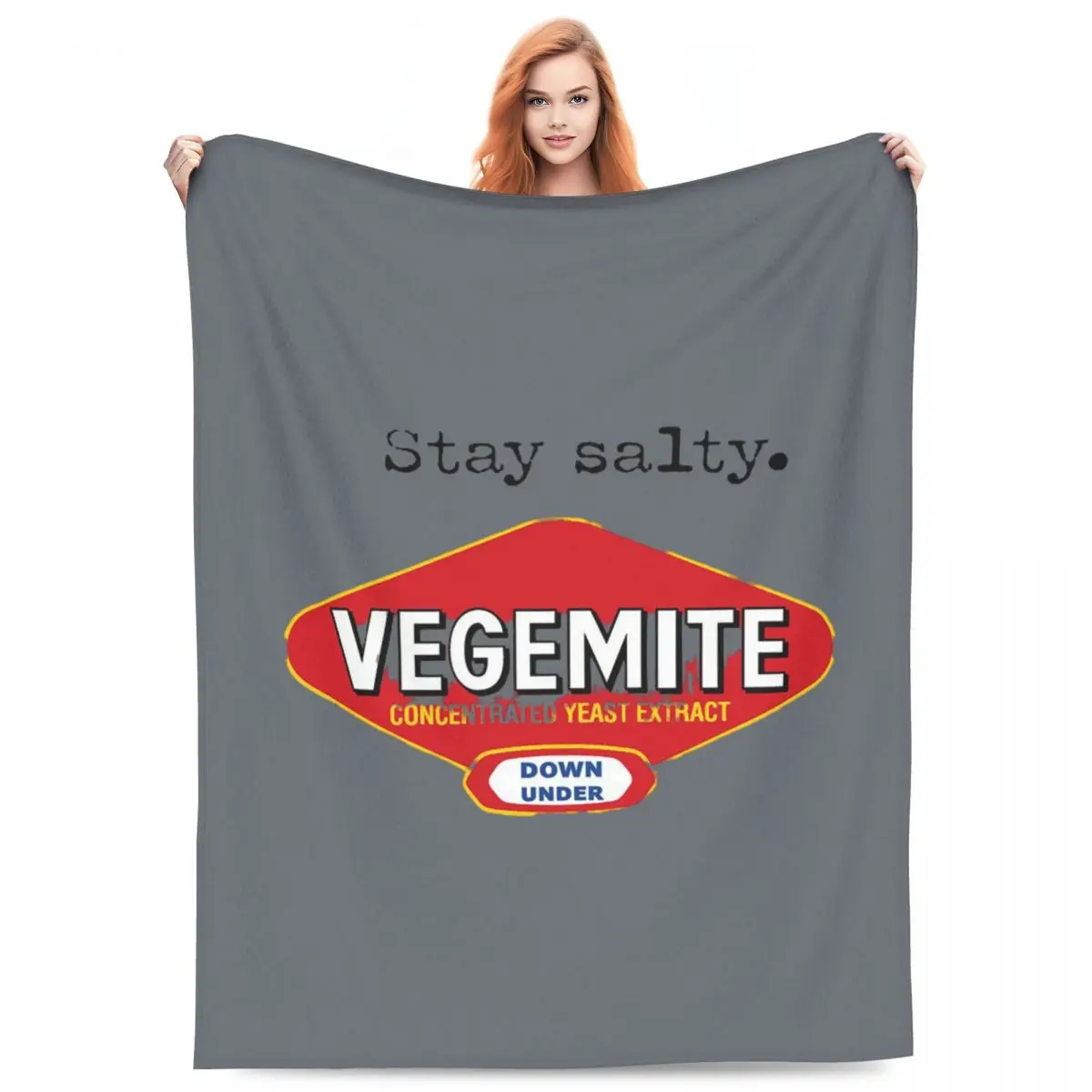 

Одеяла Stay Salty Vegemite, мягкое теплое фланелевое одеяло для кровати, гостиной, пикника, путешествий, домашнего дивана