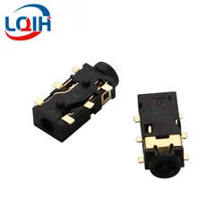 10PCS 2.5mm Female Audio Connector 6 Pin SMD SMT Headphone Jack Socket PJ-242 Audio Interface Audio Jack