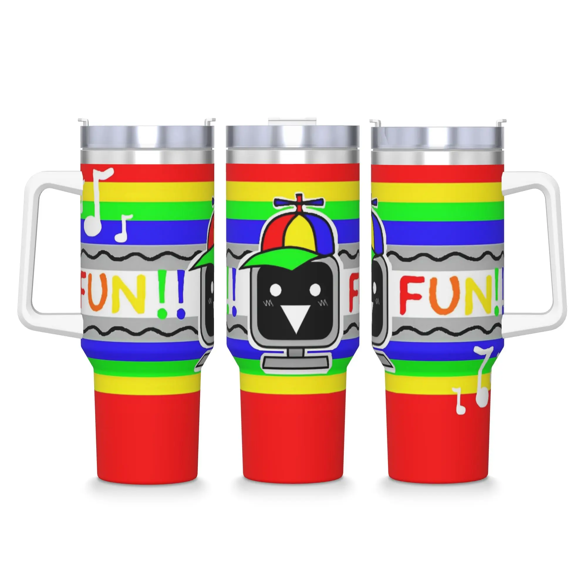 40OZ Stainless Steel Tumbler Cartoon Sprunki Game Coffee Mug  Keep Heat Cold Drink Car Mugs Camping Water Bottle