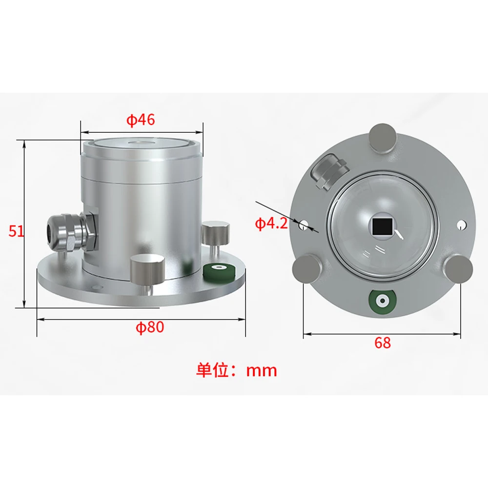 Aluminum Alloy Shell Ultraviolet Sensor Detector Sunlight Intensity Radiation Index Detection UV Light Meter Weather Station