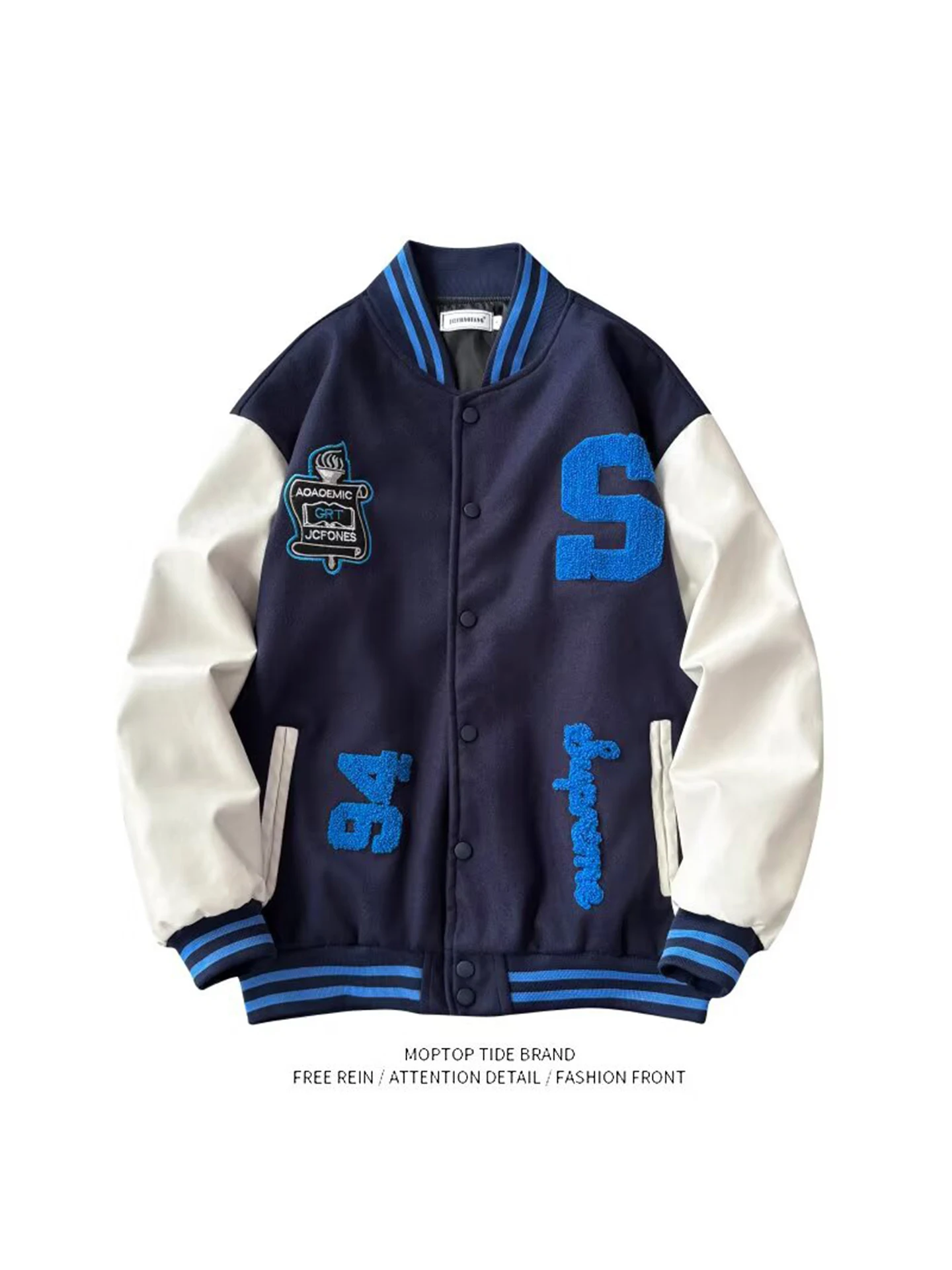 

American Retro Baseball Jaet Embroidered ort Outerwear for Men And Women Sup25 Anniversary Vibe Sle Loose Fit Polyester