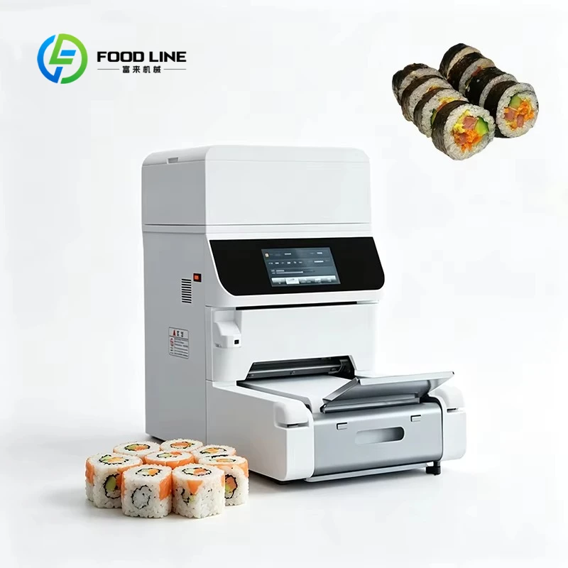 Maßgefertigte automatische Sushi-Rollmaschine mit Touchscreen, elektrischer Sushi-Maki-Maker, Sushi-Roll-Formgerät aus Edelstahl