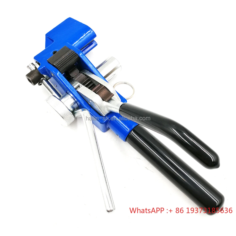 

HS-002 Stainless Steel Casting Strap Cable Tie Fasten Tools Automatic Tension and Cut Zip Ties -