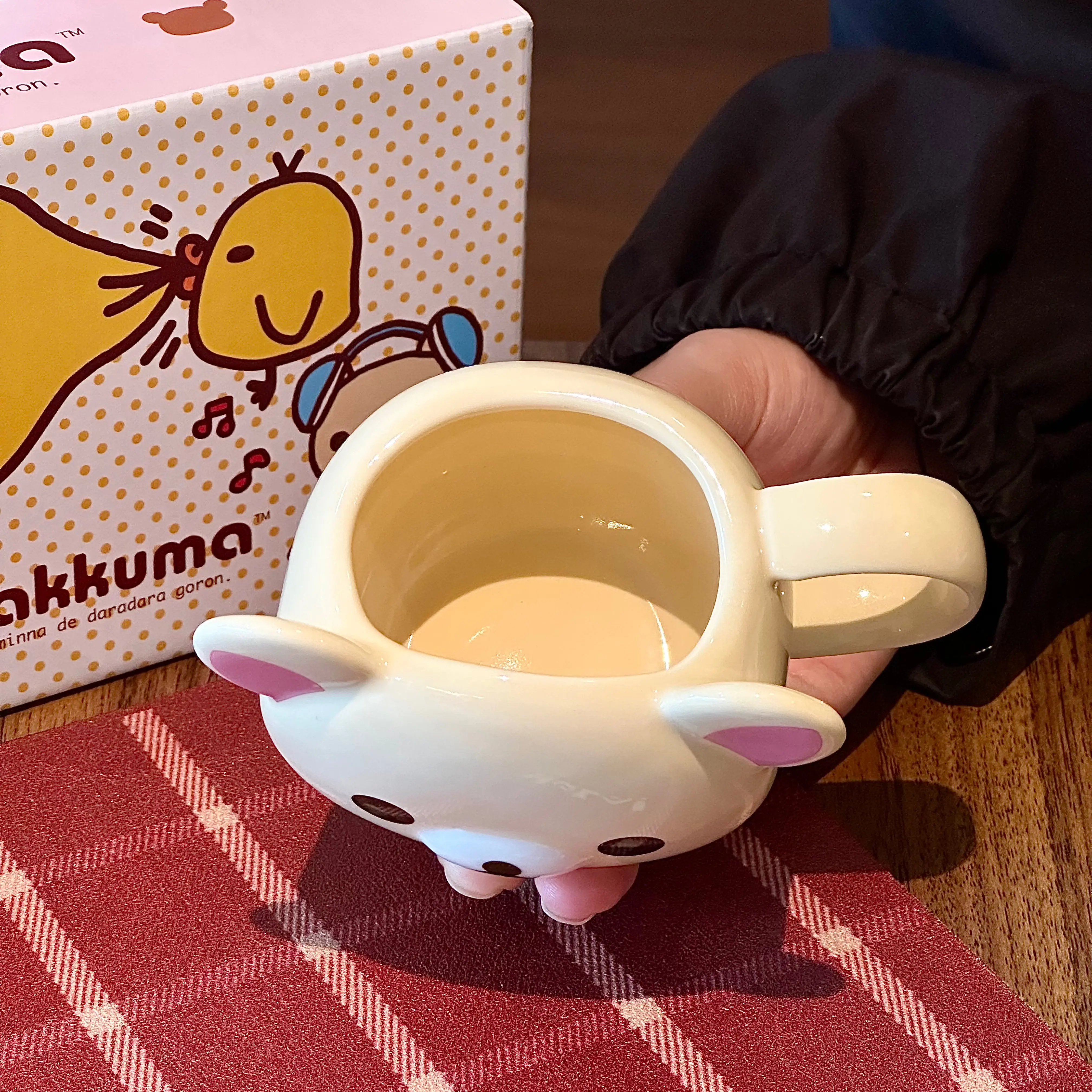 Rilakkuma 2026 Neue Niedliche Keramiktasse Tragbarer Gerader Trinkbecher Hochästhetisches Geschenk für Frauen für den täglichen Gebrauch – Detail 7