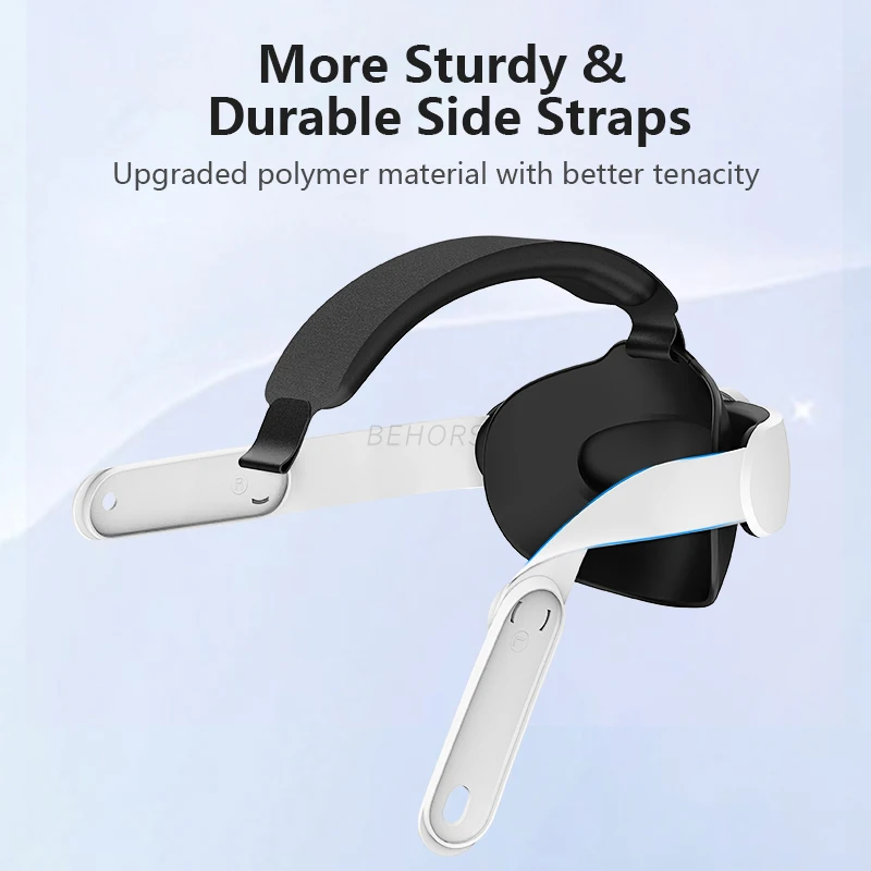 حزام رأس قابل للتعديل لـ Oculus Quest 3 VR مريح في الارتداء، حزام Elite لملحقات Meta Quest 3S VR