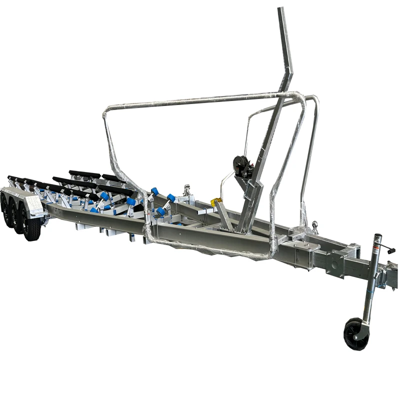 

28ft Customized 8m Boat & Watercraft Trailer Bunk Double Axles Boat Trailer Loading Capacity