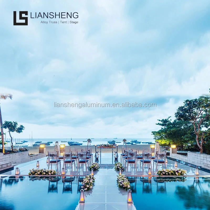 Aluminum Portable  Dance Floor Outdoor Glass Stage  for Event Party