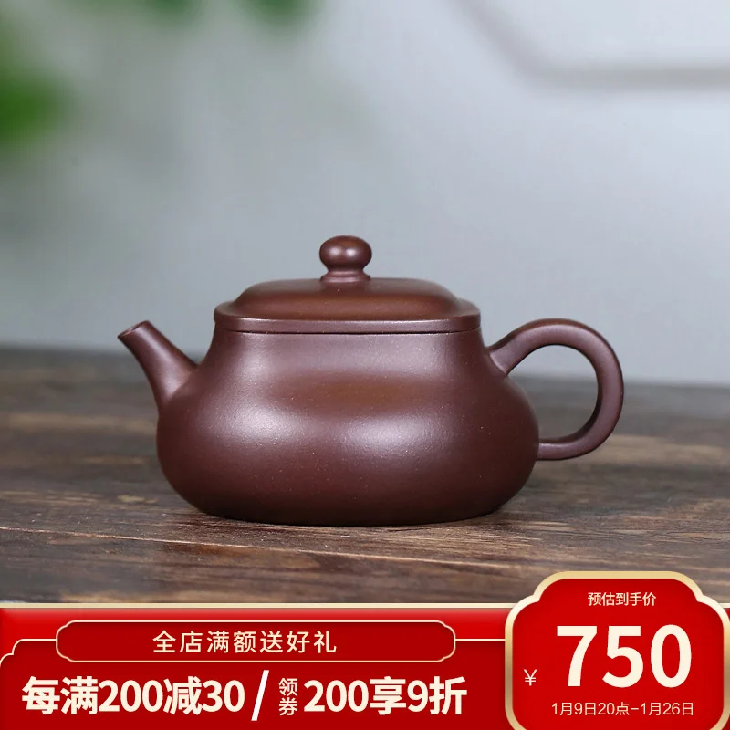 

Zanghutianxia Purple Clay Pot Handmade Old Yixing Clay Chinese Products Teapot Handmade Kung Fu Teaware Single Pot Wudao Wudao