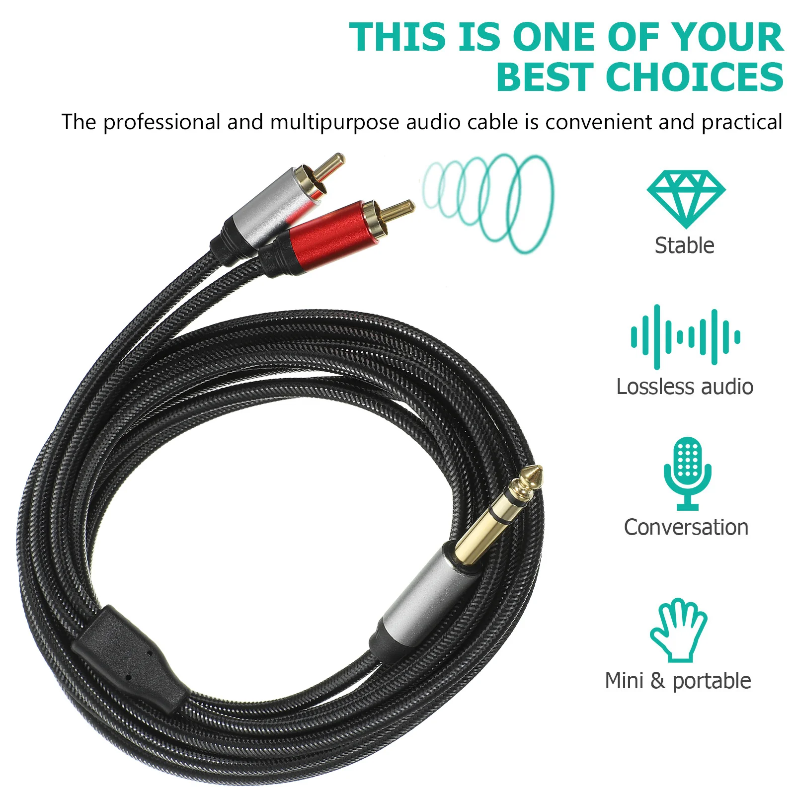 

Audio Cable 1M 6.35mm to XLR Female Mic Sound Equipment Cable Durable Oxygen free Copper Stereo Converter 3 Pin Wire