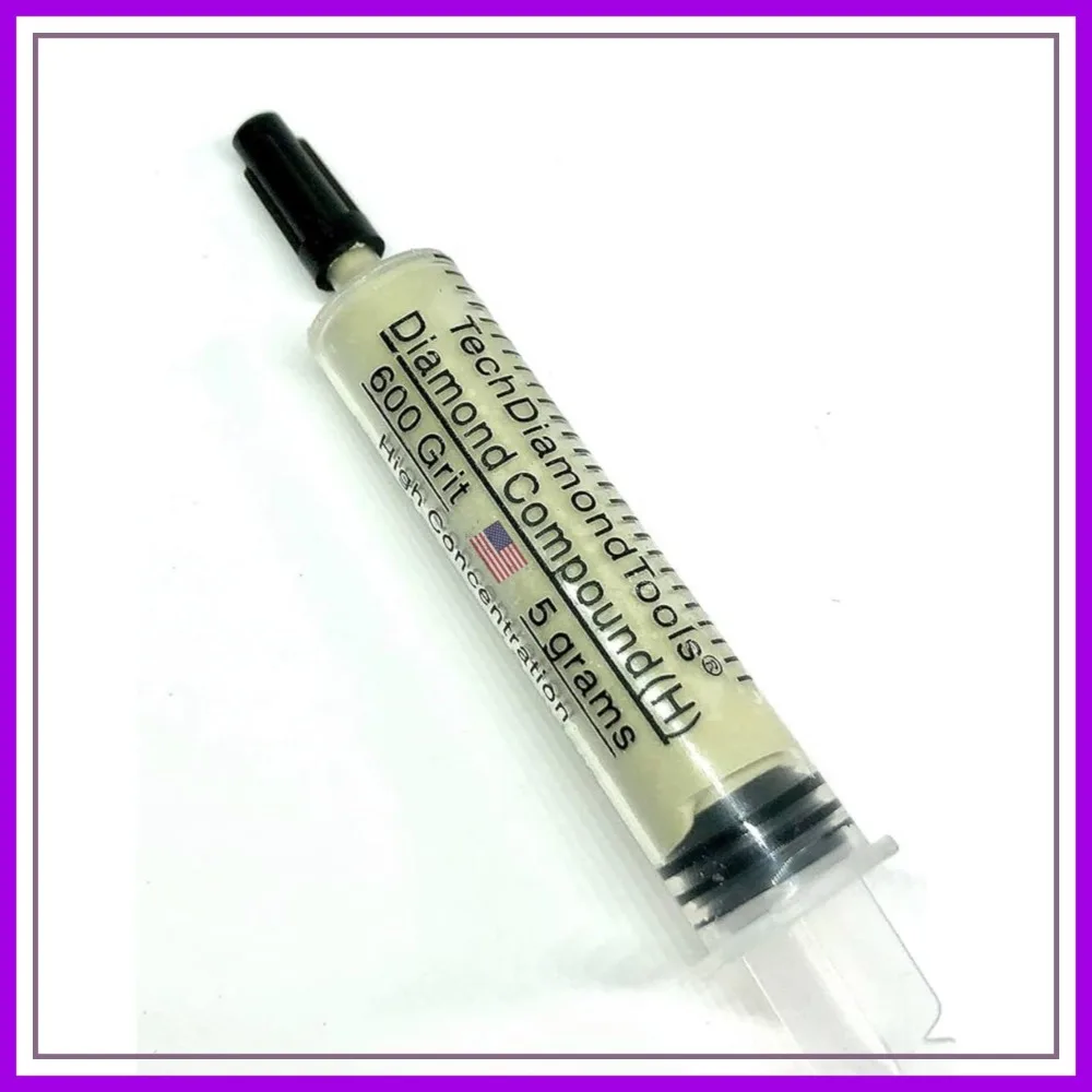 

Diamond Lapping Paste 600 Grit 22-36 Microns for Rock Glass Metal Jewelry Resin Marble High Concentration