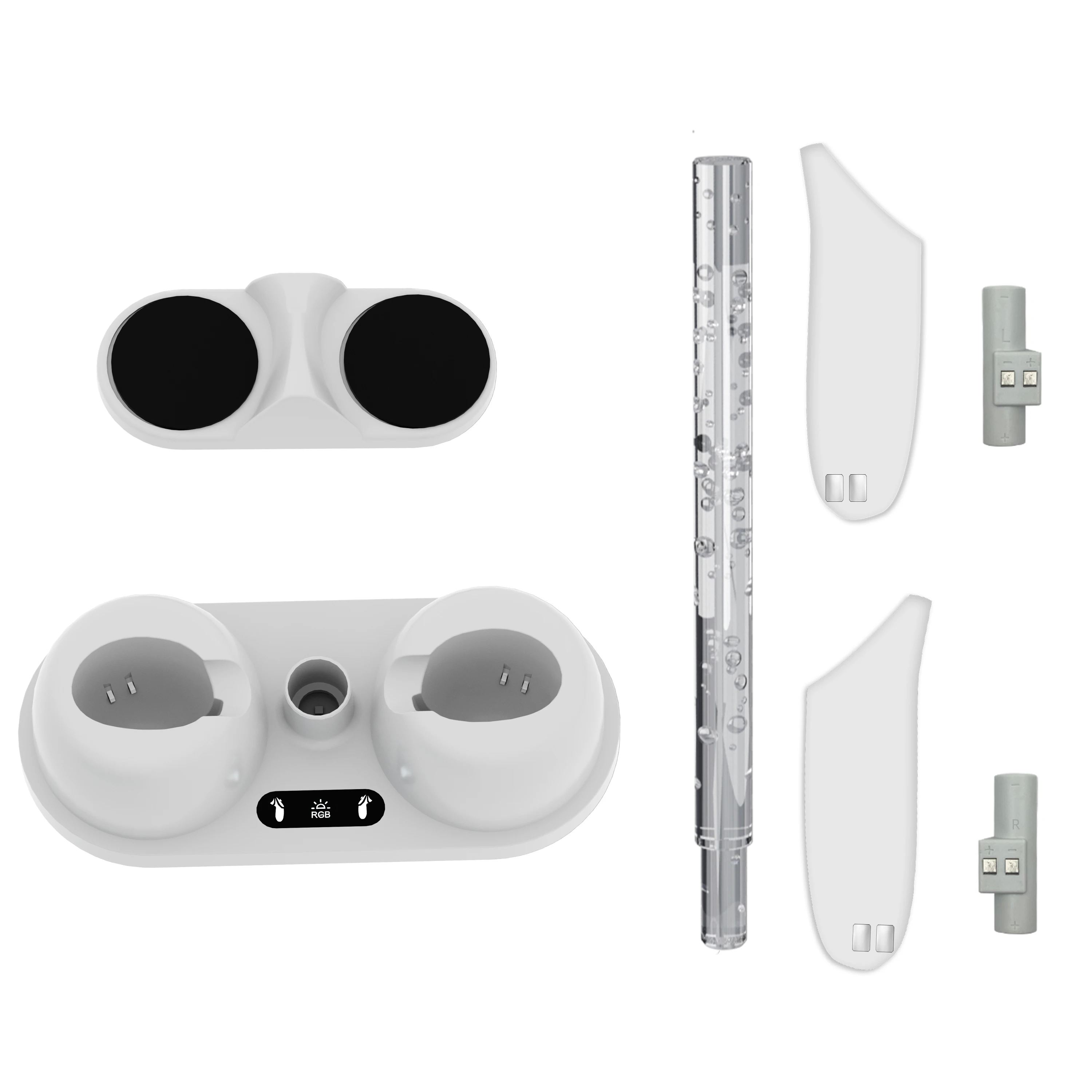 For Meta Quest 3 Charger Dock For Meta Quest 3 RGB Lights Storage Stand