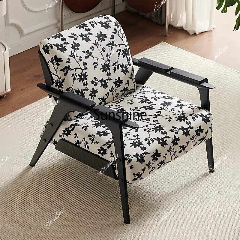 French single sofa chair hotel study temperament high-end leisure chair  FT