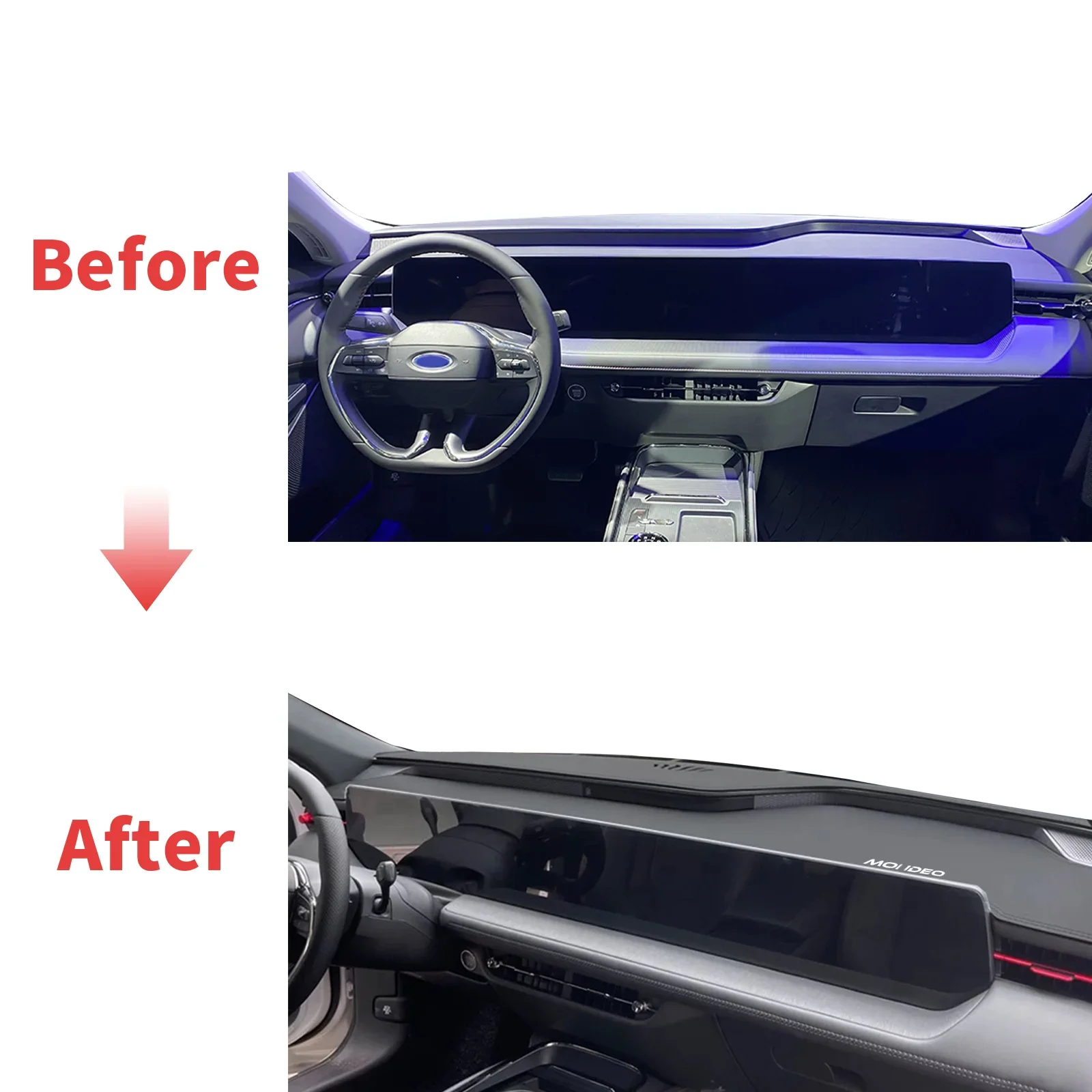 

fit for Ford Mondeo Taurus MK5 2023 2024 2025 LHD Car Dashmat Dashboard Cover Pad Carpet Accessories DashMat Sunshade