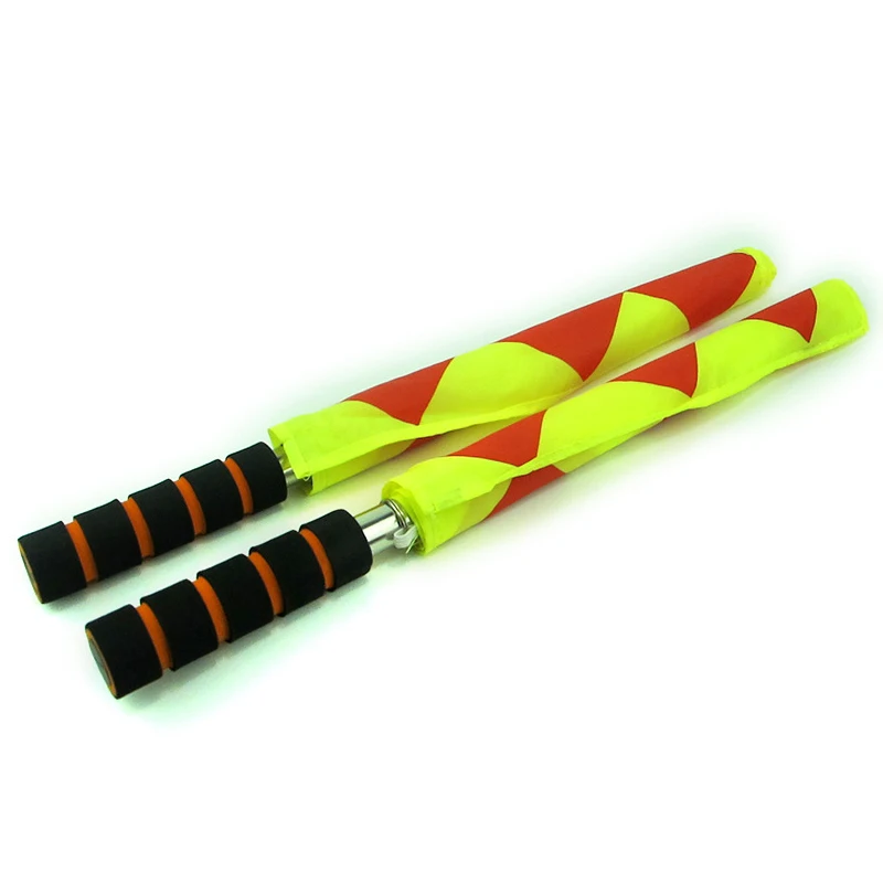 2pcs/set World Soccer Referee Flag Fair Play Sports Match Football Linesman Europe Flags Referee Equipment