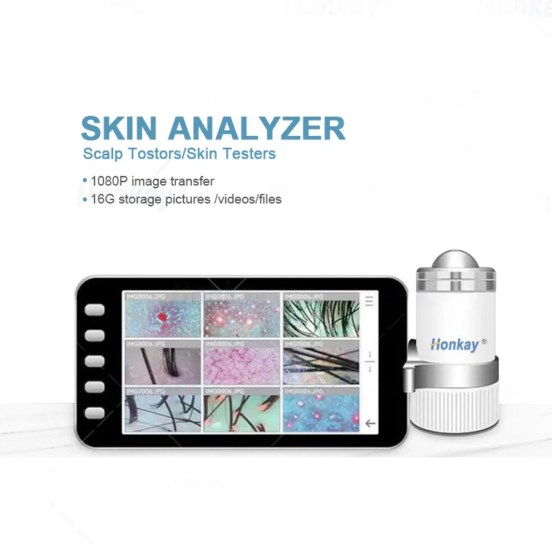 Skin & Hair Analyzer 10 Million Pixels Digital Microscope Magnifier Facial Skin Analysis Machine Follicle Scalp Detector