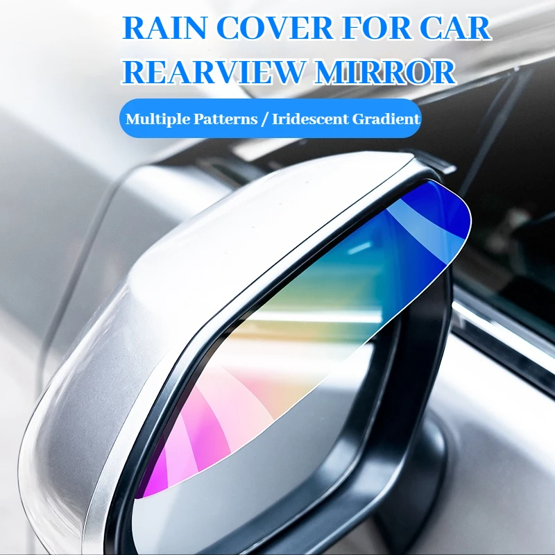 

2pcs Car Rearview Mirror Rain Eyebrow Universal Silicone Rainproof Auto Rearview Mirror Rain Visor Shade Cover Car Accessories