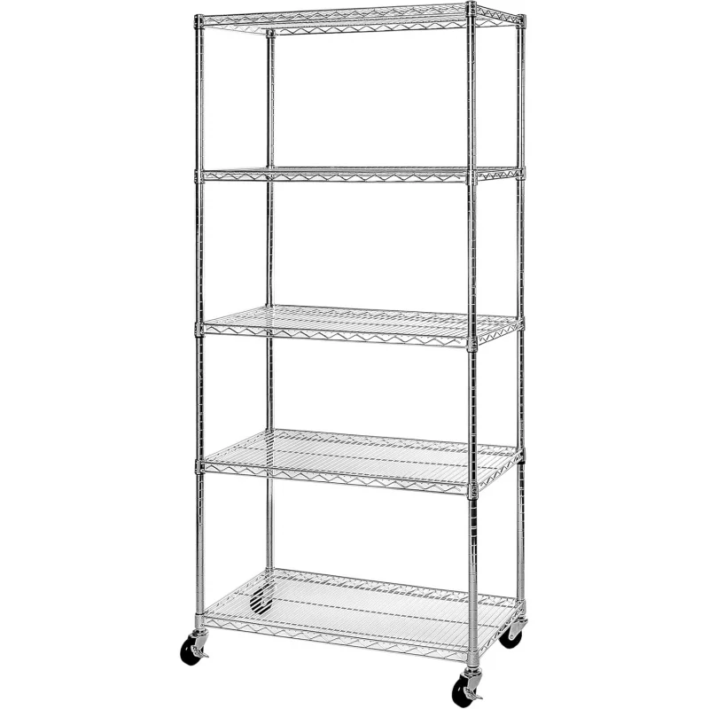UltraDurable Heavy Duty NSF Solid Steel Wire Rack Storage Unit, Organizer Garage, Warehouse, Office, Restaurant, Classroom,