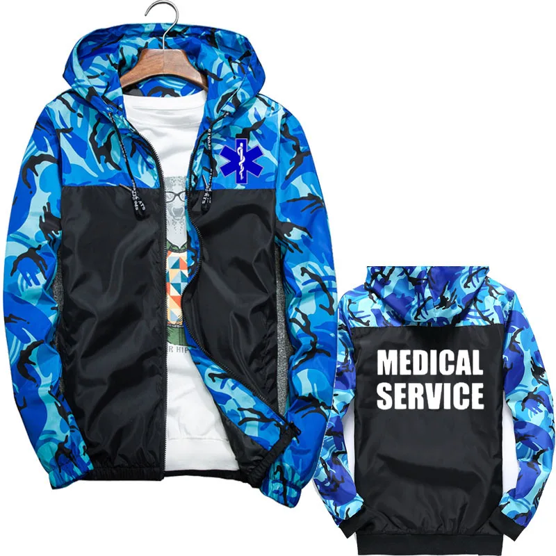 Tactics Jackets Men Outdoor Sports Soft Shell Emt emergency ambulance print Camouflage Coats Waterproof Windproof men's Jacket