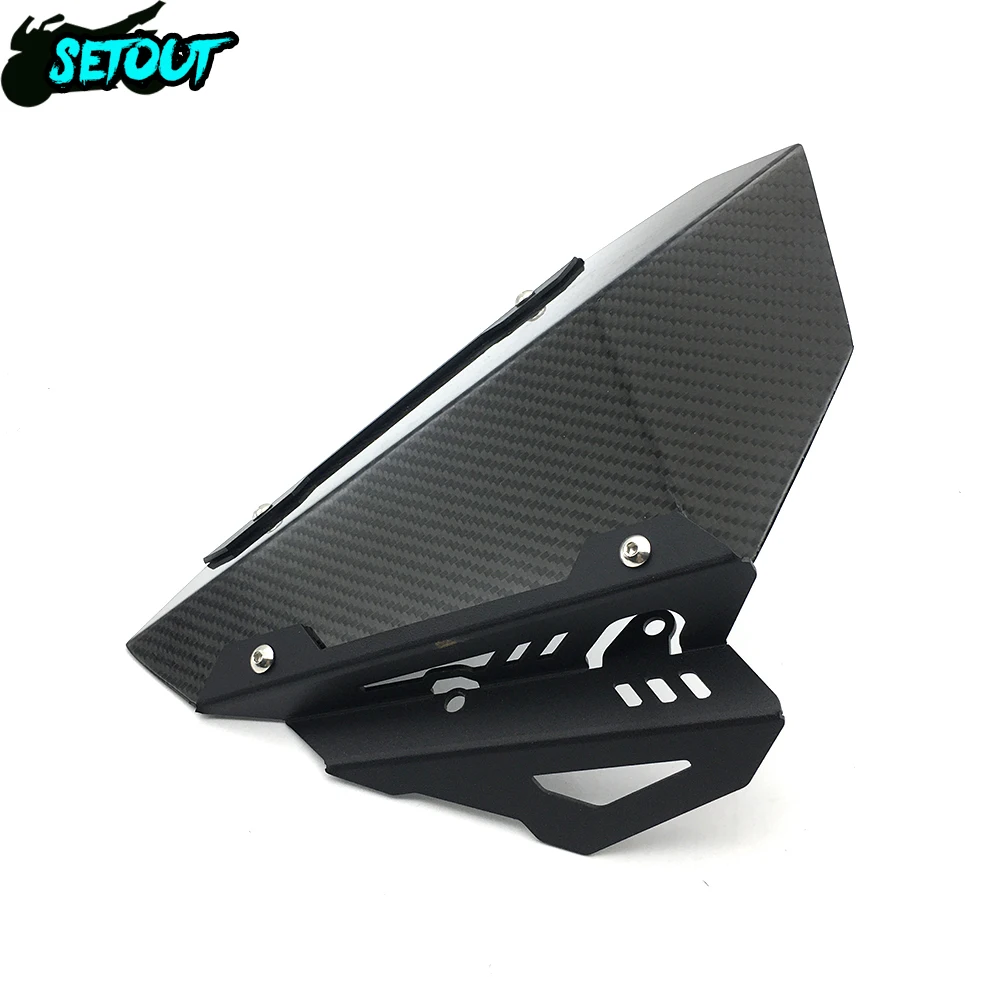 For Yamaha MT-07 MT07 2018 2019 2020 FZ07 FZ-07 Motorcycle Sport Touring Genuine Carbon Fiber Windshield Wind Deflector