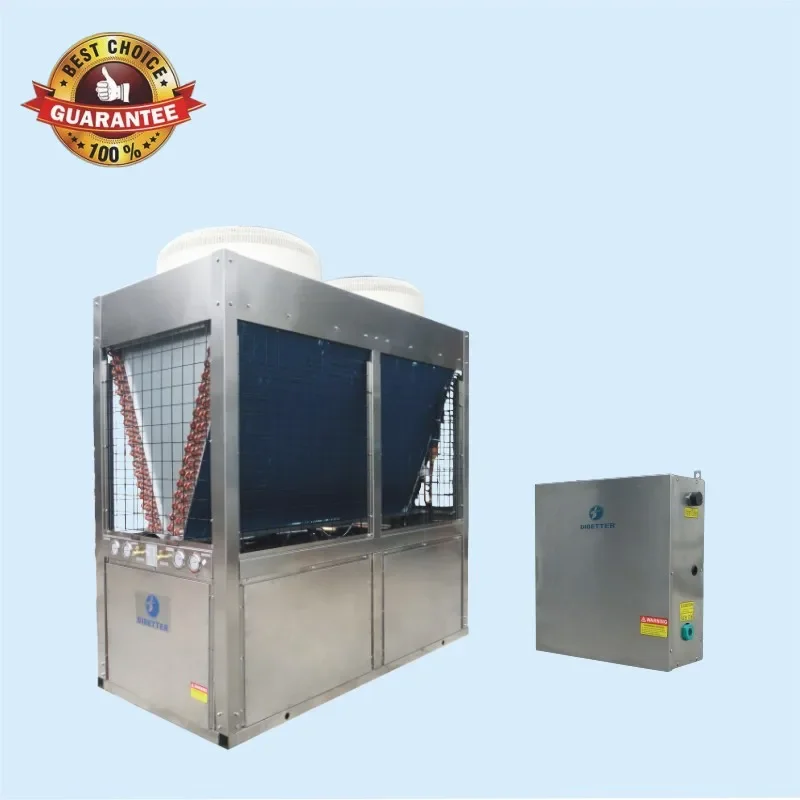 70kw Commercial Air Source EVI Low Temp Heating Heat Pump Water Heaters Air To Water Heat Pumps