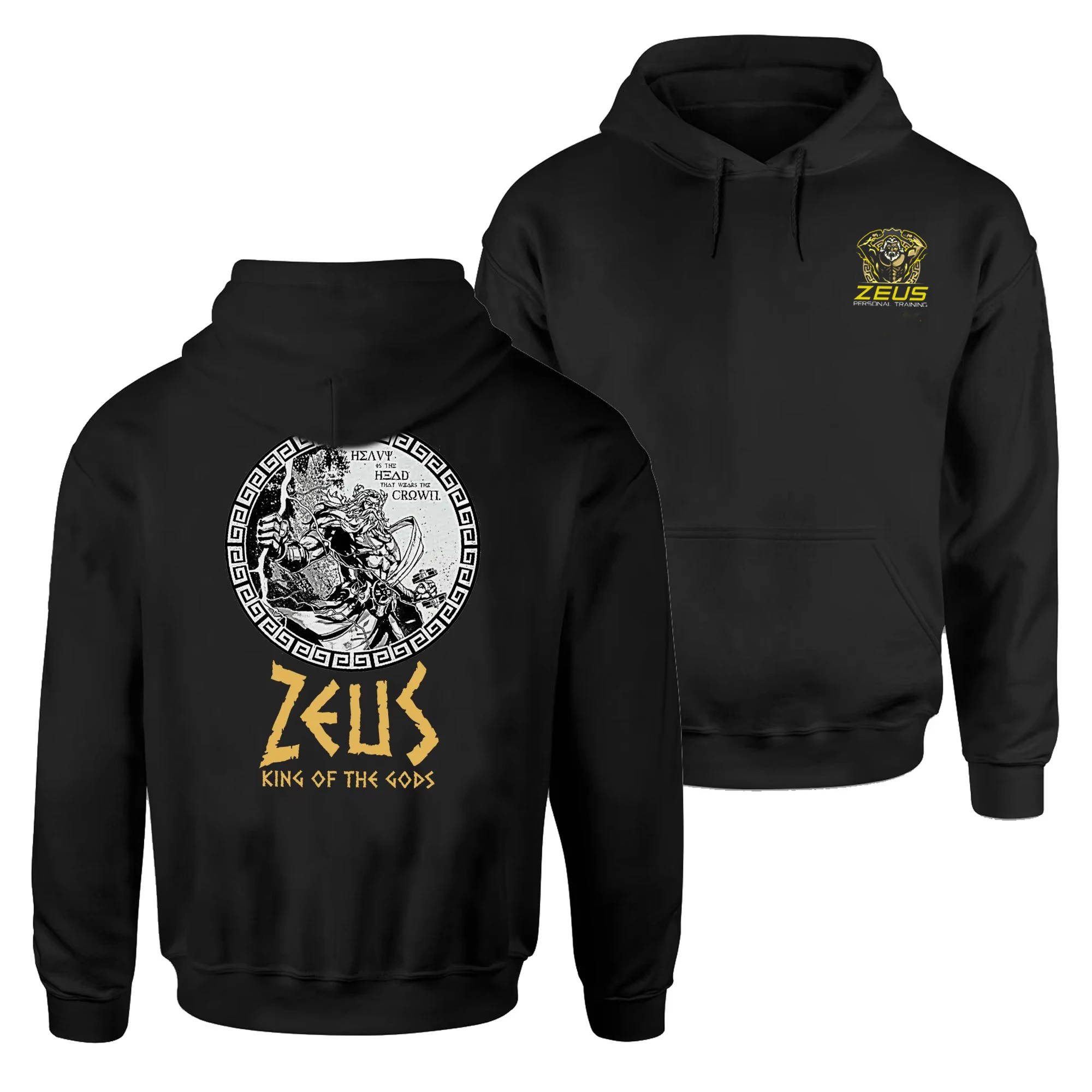 

Novelty Zeus Workout Gym Fitness Muscle Training Pullover Hoodie Comfortable Cotton Casual Mens Sweatshirt Retro Streetwear