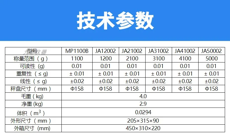 MP1100B/JA12002/21002/31002/41002/50002 ميزان دقيق #4