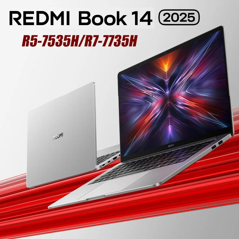 كمبيوتر محمول Xiaomi Redmi Book Pro 14 2025 AMD Ryzen R5 7535H/R7 7735H 8Core 16G DDR5+512G SSD Radeon 680M/660M كمبيوتر محمول برسومات