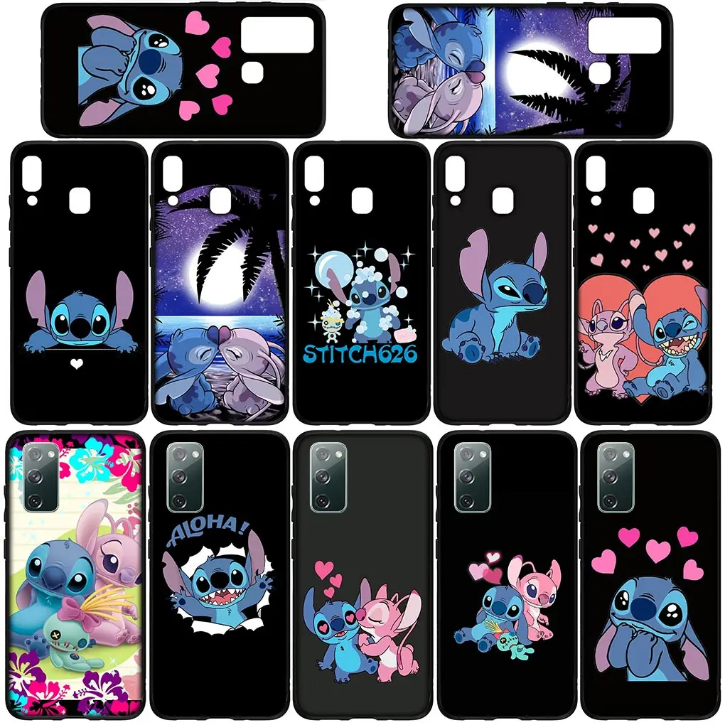 Lovely Lilo Stitch Film Anime Phone Cover for Samsung Galaxy Note 20 Ultra 10 8 9 S10 Lite S9 A6 A8 Plus A7 A9 Soft Case