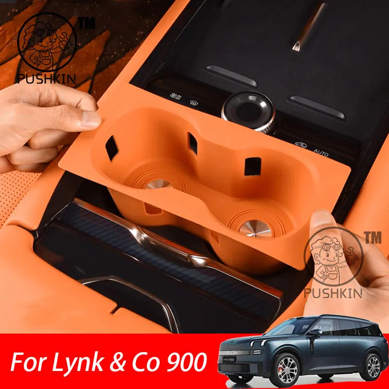 

For Lynk & Co 900 2025 2026 Car Styling Car Water Cup Anti-Slip Silicone Pad Storage Dustproof Mat Car Acccessories
