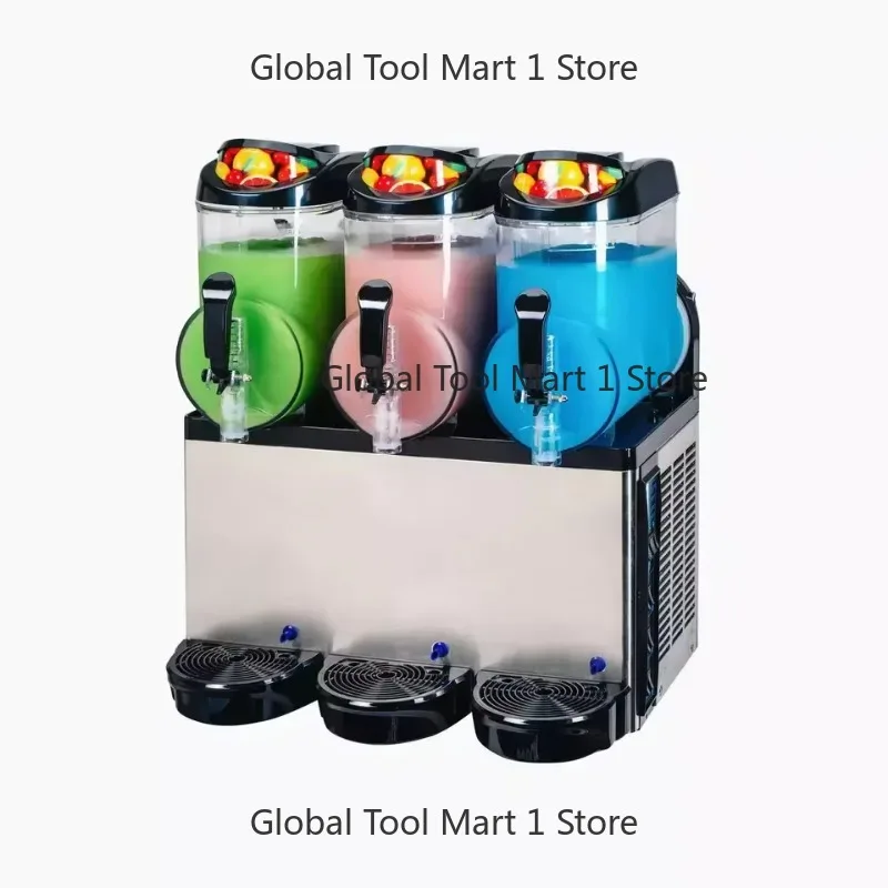 P-ortab-le 10Lx3 Th-ree Ta-nk Ice Sl-ush Machi-e China Com-merc-ial Jui-ce Mak-er