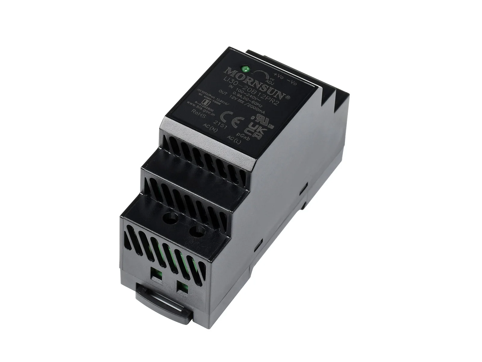 12V 2A Industrial DIN-Rail Power Supply, AC/DC Converter