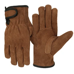 Leather Gloves for Work, deri eldiven erkek ,Fireproof ,용접장갑,Puncture Resistant,Gants anti coupure,Men Glove,Guantes trabajo