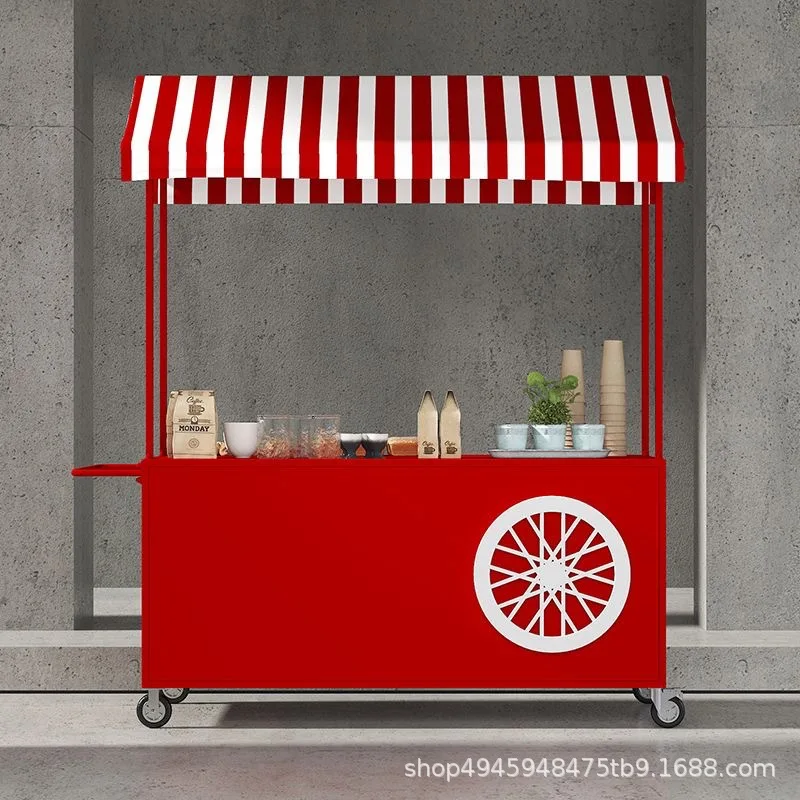 Wrought iron dining car stall float stall trolley outdoor mobile snack stall car night market promotion car truck