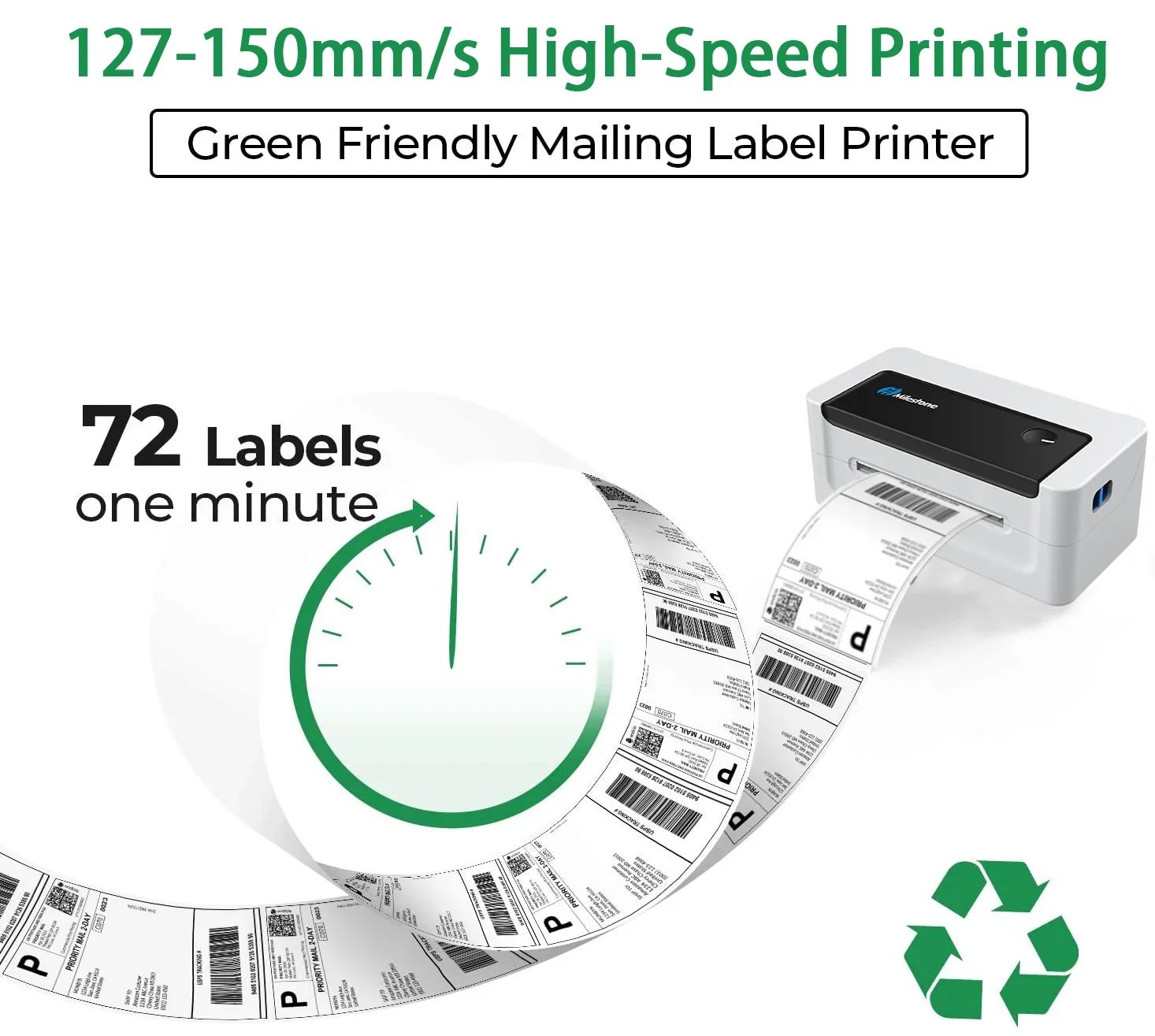 MHT- L1081 Thermal Shipping Label Printer Roller 4*6 Bluetooth Printer Mini Usb Thermal Sticker Printer