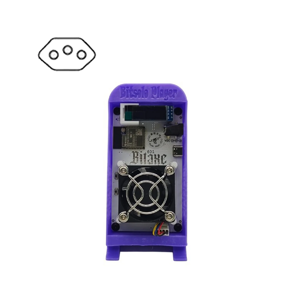 تقنية جديدة 1.2TH/S Gamma 601 BTC Solo Miner18W BM1370 Asic Chip من Antminer S21 Pro BTC Crypto Miner BR Plug