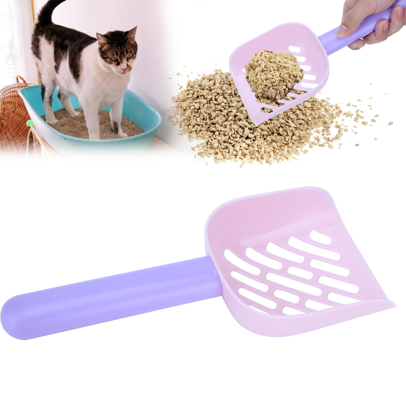 Cat Litter Shovel, Sand Litter Scoop, Pet Cleaning Tool, Toilet Feces, Cleaning Supplies