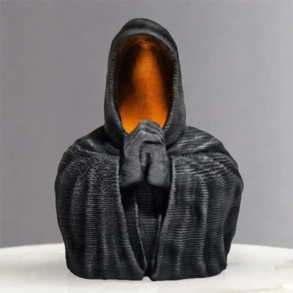 

Gothic Prayer Grim Reaper Candlestick Funny Resin Crafts Reaper Figurine Handicraft Mysterious Master Ornament