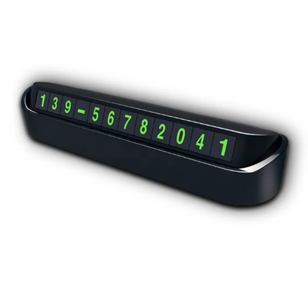 Car Parking Phone Number Display Plate Made with ABS Material Features Magnetic Number Stickers and Privacy Protection
