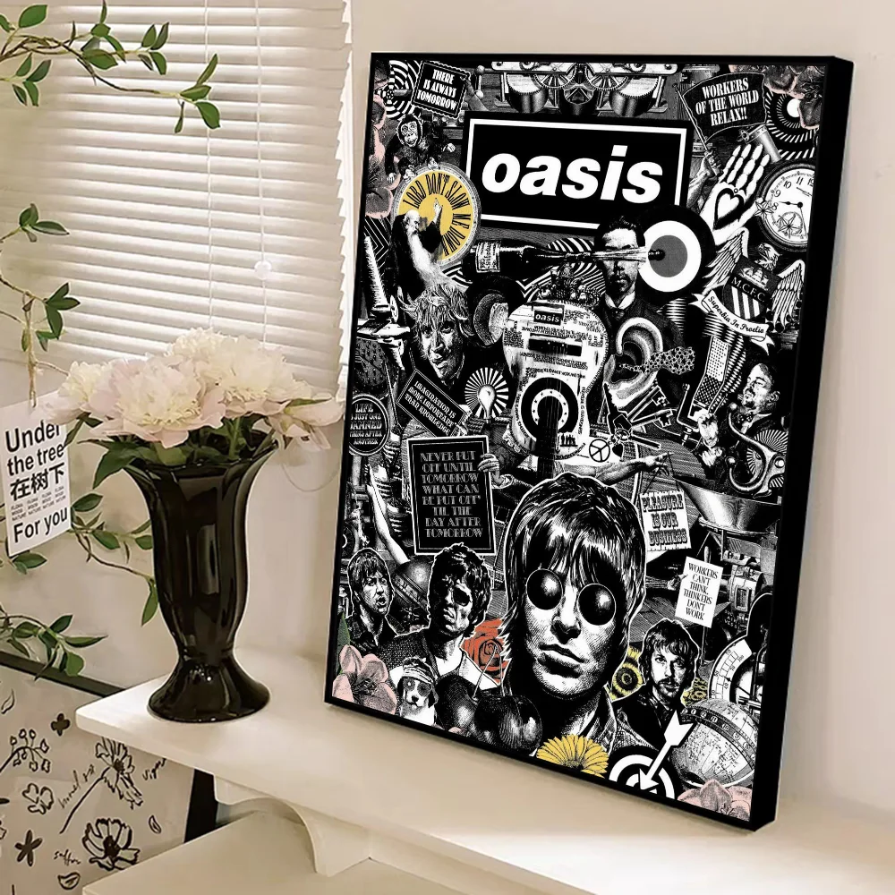 Band T-The R-Rain Cool O-Oasis Classic Vintage Posters Decoracion Painting Wall Art White Kraft Paper Kawaii Room Decor