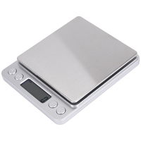 500G 0.01G Digital Scale Electronic Weight Scales Pocket Case Jewelry Scale Food Kitchen Balance Silver