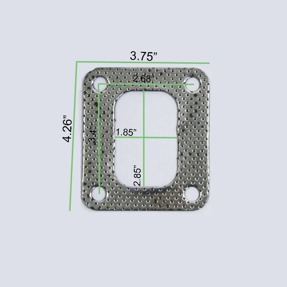 2 PCS T4-4 Bolt Gasket Fit for Turbo 60-1/ 62-1/ T04R/ T04Z/ T66/ T67/ T70