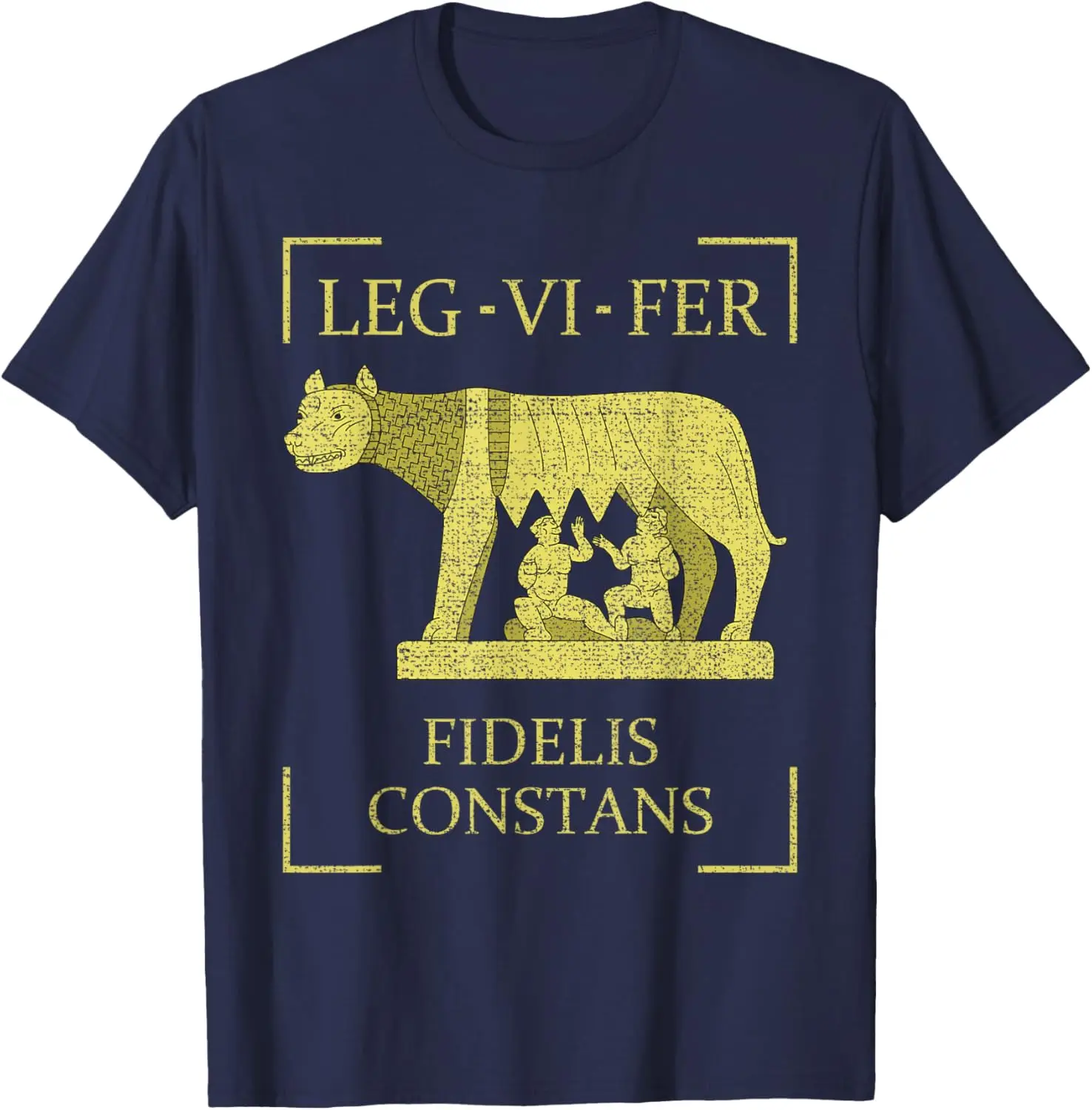 Legio VI Ferrata 6a Legión Romana Imperio Peditas Legionario تي شيرت قصير الأكمام عادية 100% قطن قميص #4