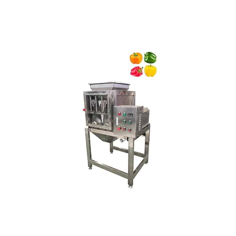 Low-price hot sale green /sweet pepper crushing and seed removal machine