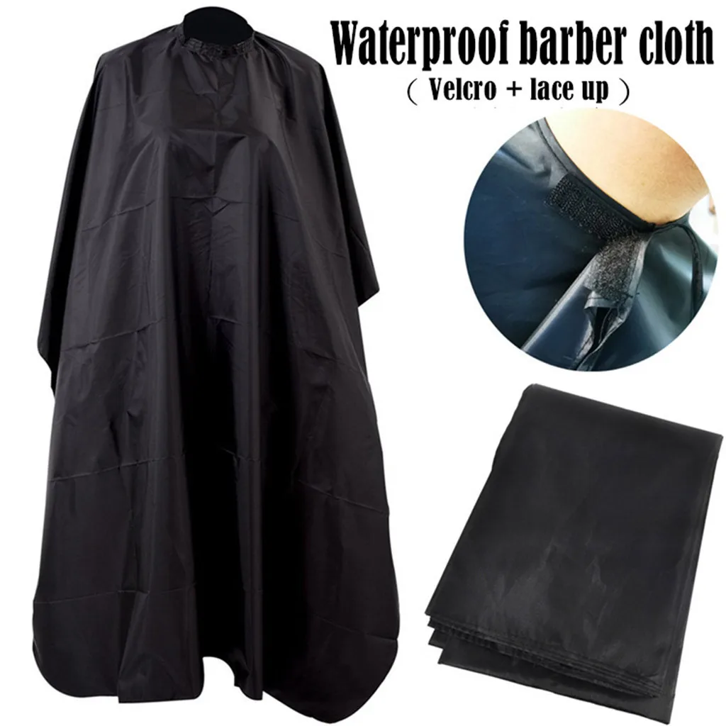 

Black Barber Cape Barber Salon Home Haircut Self Use, Hair Cutting Apron Hair Dyeing Tools Accessories