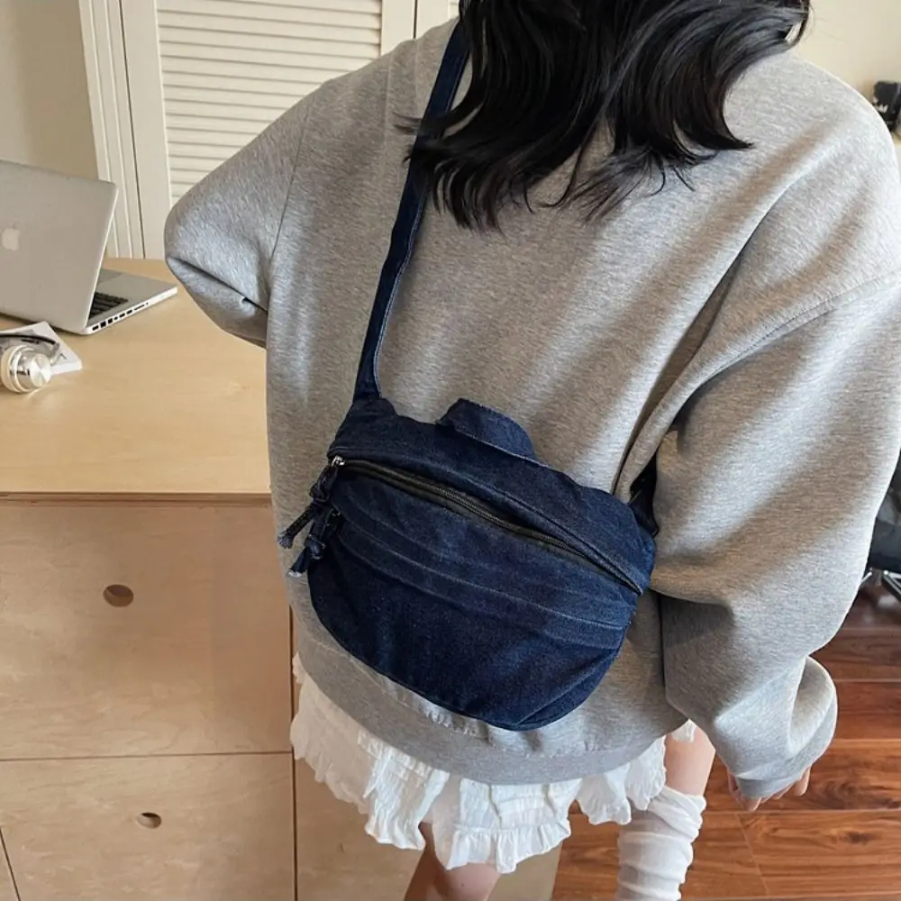 

Fashion Handbag Retro Denim Bag Underarm Bag Y2K Spicy Girl Shoulder Bag Crossbody Bag Armpit Bag Washed Jean Bag Shopping