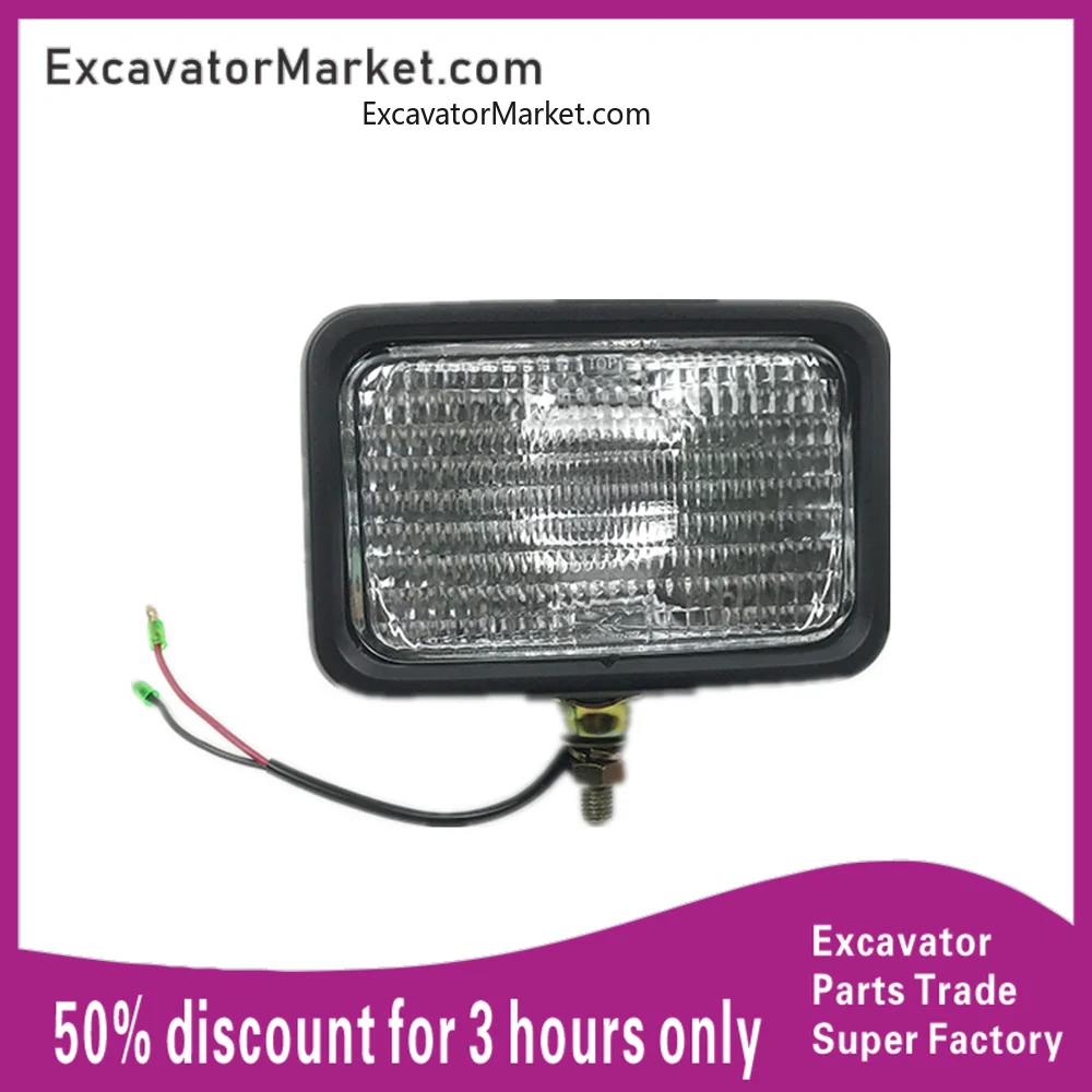 For Kobelco Sk60-8 Komatsu Pc56 Boom Light Warning Light Cab Top Light H3 Bulb 12v Work Headlight  Excavator Parts