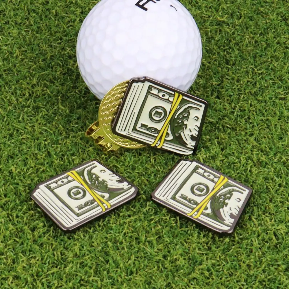 Golf Hat Clip Ball Marker Hat Clip Magnetic Dollar Magnetic Hat Clip Kirsite Easy To Take Off US Dollar Golf Hat Clip